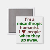 Aimant Satire du solitaire humaniste misanthropique (Recto/Verso)