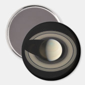 Aimant SATURN DE PLANÈTE (système solaire) ~ (Recto/Verso)