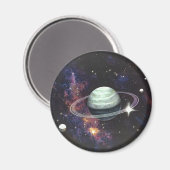 Aimant Saturne avec anneaux (Recto/Verso)
