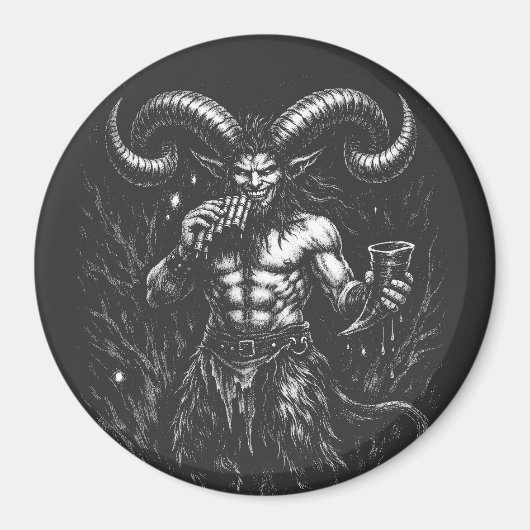 Aimant Satyre d'hiver cornu — par BurnsInHell (Devant)