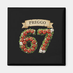 Aimant Sauce Preggo Mème Drôle 67 Costume Langue Gen Alph