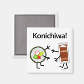 Aimant Sauce Sushi & Soy - Konichiwa ! (Recto/Verso)