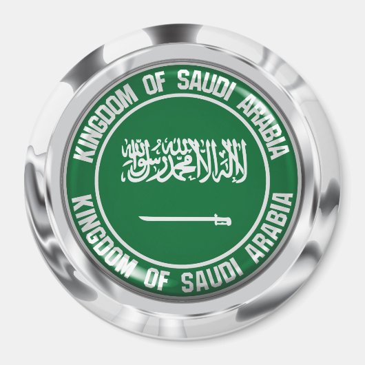 Aimant Saudi Arabia Round Emblem (Devant)