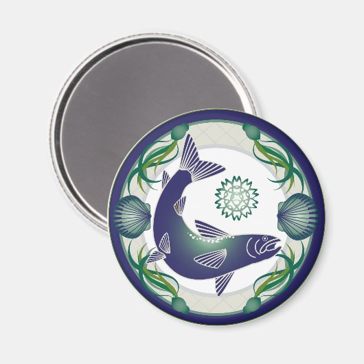 aimant saumon (Recto/Verso)