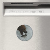 Aimant Saumon de capture de l'ours de l'Alaska (In Situ (Lave-vaisselle))