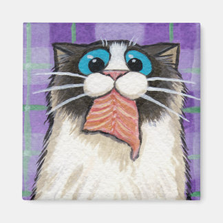 Aimant Saumon mangeur de chats