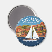 Aimant Sausalito Californie (Recto/Verso)