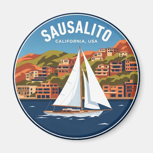 Aimant Sausalito Californie (Devant)