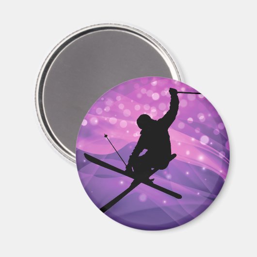 Aimant Saut de ski (Recto/Verso)
