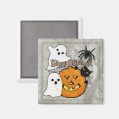 Aimant Sauter dans l'Halloween de la nuit (Recto/Verso)