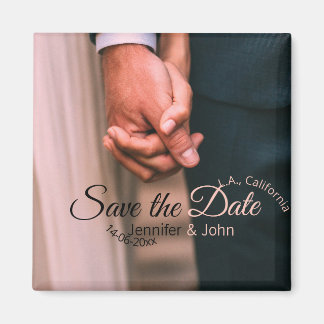 Aimant Sauvegarder la date ajouter le nom du couple lieu