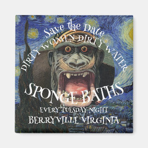 Aimant SAUVEGARDER LA DATE BAINS ÉPonges FEMMES SALES MAR