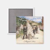 Aimant Sauvegarder la date ! La Marche Nuptiale de Robins (Recto/Verso)