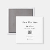 Aimant Sauvegarder notre date Scanner le QR pour les déta (Recto/Verso)