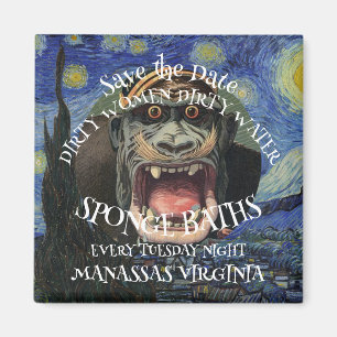 AIMANT SAUVEGARDEZ LA DATE FEMMES SALES BAINS À L'ÉPONGE 