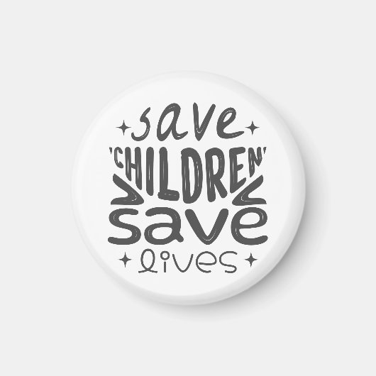 Aimant Sauver les enfants, sauver des vies (Devant)