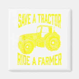 Aimant Sauver Un Tracteur Conduire Un Tracteur Agricole T