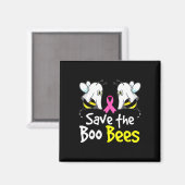 Aimant Sauvez Boo Bees Amusants Conscience du cancer du s (Recto/Verso)