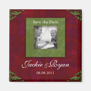 Aimant Sauvez épouser de Noël d'aimant de date floral