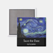 Aimant sauvez la date, Nuit étoilée (Recto/Verso)
