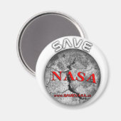 Aimant Sauvez la NASA ! Magnet-Standard (recommandé) (Recto/Verso)