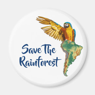 Aimant Sauvez La Rainforest