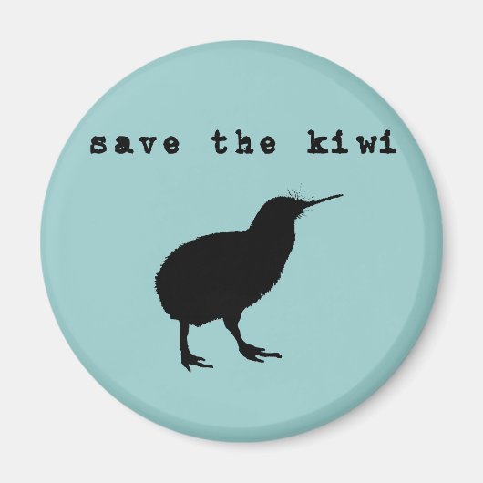 Aimant Sauvez l'aimant de Kiwi (Devant)
