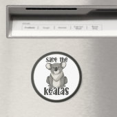 Aimant Sauvez l'aimant Koalas (In Situ (Lave-vaisselle))