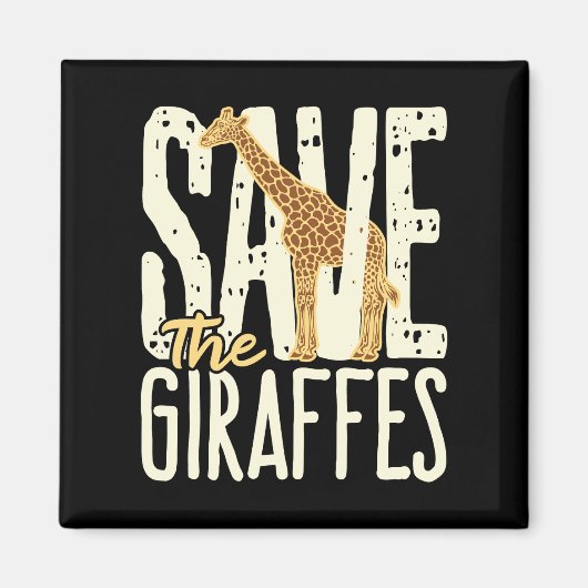 Aimant Sauvez l'amoureux de la Giraffes (Devant)