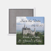 Aimant Sauvez le château de Neuschwanstein de date (Recto/Verso)