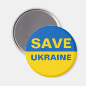 Aimant Sauvez le drapeau ukrainien (Recto/Verso)