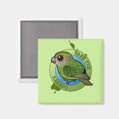Aimant Sauvez le Kakapo (Recto/Verso)