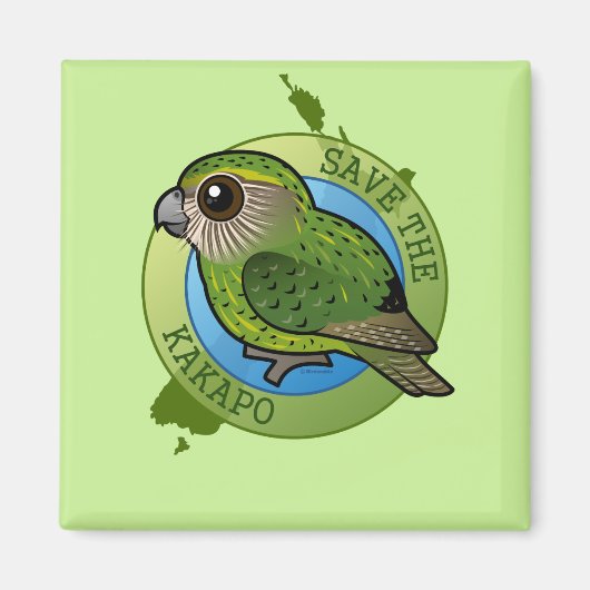 Aimant Sauvez le Kakapo (Devant)