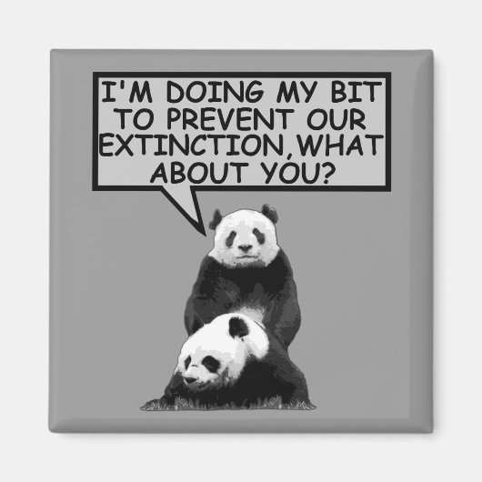 Aimant Sauvez le Panda (Devant)
