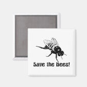 Aimant Sauvez les abeilles (Recto/Verso)