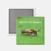 Aimant Sauvez les abeilles (Recto/Verso)
