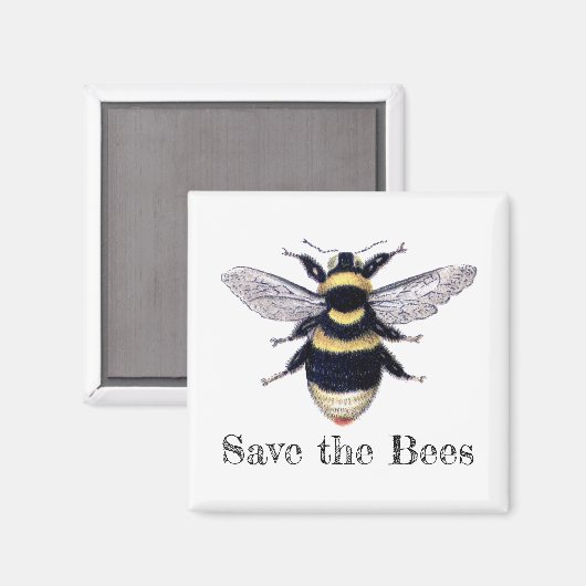 Aimant Sauvez les abeilles (Recto/Verso)