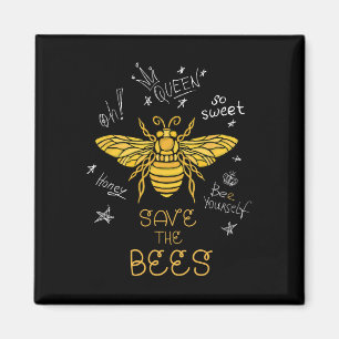 Aimant Sauvez les abeilles Graffiti Apiary Chemise Bee Be