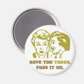 Aimant Sauvez les arbres (Recto/Verso)