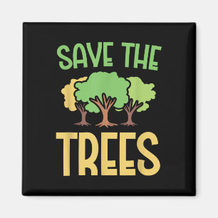 Aimant Sauvez les arbres Jeunes Environnement Vêtements