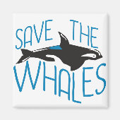 Aimant Sauvez les baleines (Devant)