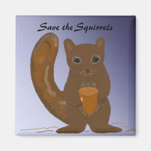 Aimant Sauvez les écureuils