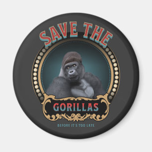 Aimant Sauvez Les Gorilles Espèces en péril
