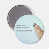 Aimant Sauvez les loups (Recto/Verso)