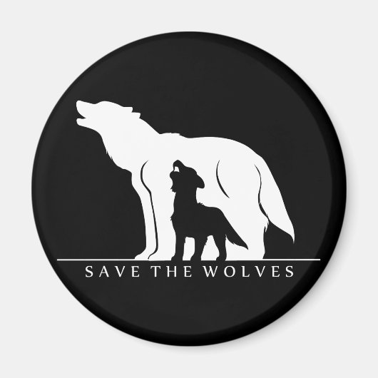 Aimant Sauvez les loups (Devant)