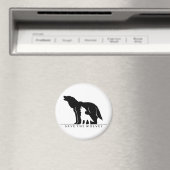 Aimant Sauvez les loups (ver blanc). (In Situ (Lave-vaisselle))