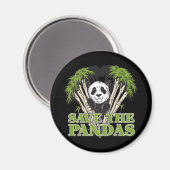 Aimant Sauvez les pandas (Recto/Verso)