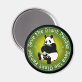 Aimant Sauvez les pandas géants (Recto/Verso)