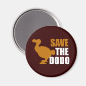 Aimant Sauvez L'Oiseau De Dodo ! (Recto/Verso)