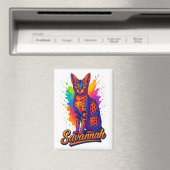 Aimant Savannah Cat Pop Art - Conception dynamique de sci (In Situ (Lave-vaisselle))